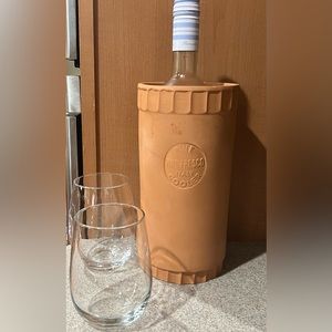 Vintage Italian Terra Cotta Wine Cooler Chiller
